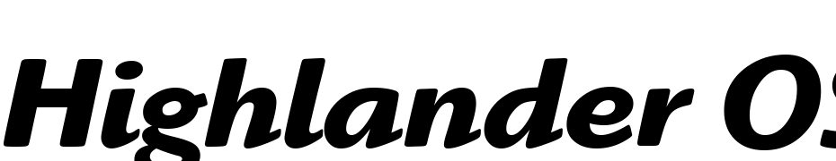 Highlander OS ITC TT Bold Italic Font Download Free